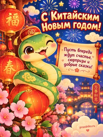 Открытка: Китайский Новый год