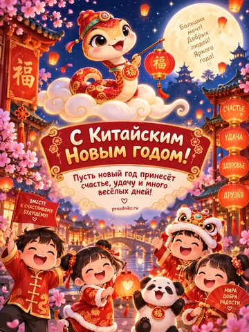 Открытка: Китайский Новый год