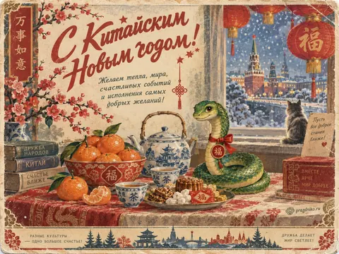 Открытка: Китайский Новый год