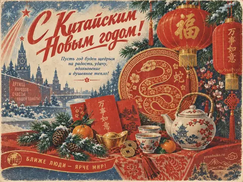 Открытка: Китайский Новый год