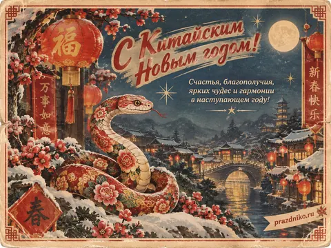 Открытка: Китайский Новый год