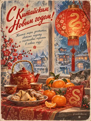 Открытка: Китайский Новый год