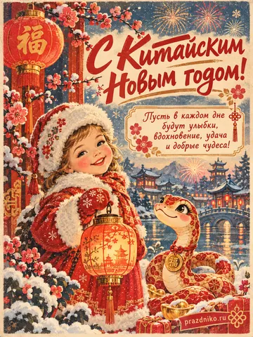 Открытка: Китайский Новый год