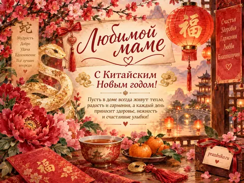 Открытка: Китайский Новый год