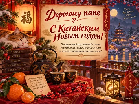 Открытка: Китайский Новый год
