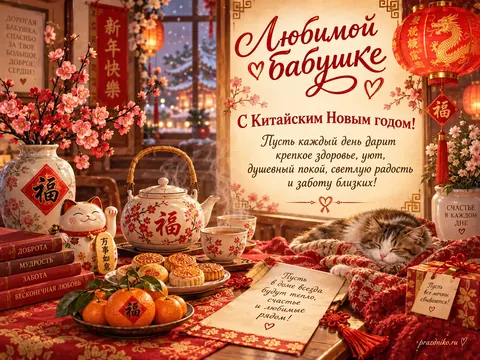 Открытка: Китайский Новый год