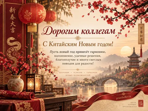 Открытка: Китайский Новый год
