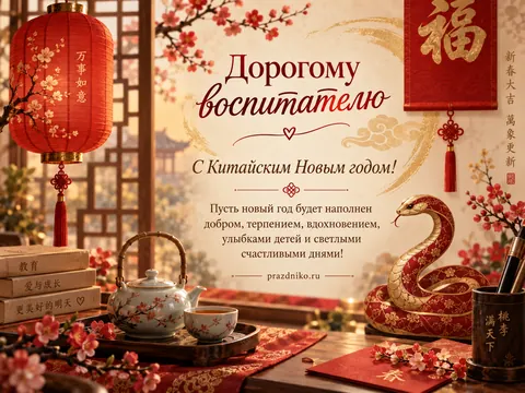 Открытка: Китайский Новый год