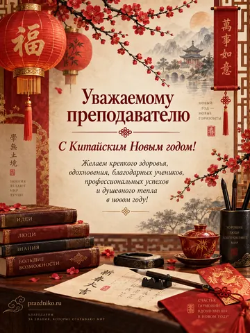 Открытка: Китайский Новый год
