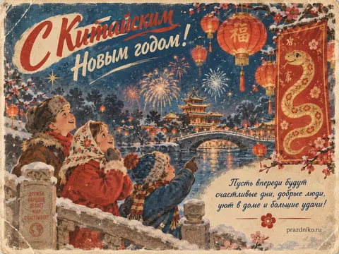 Открытка: Китайский Новый год
