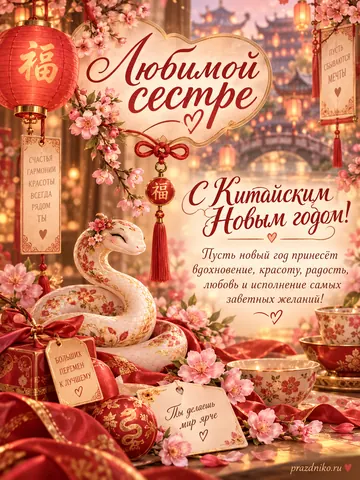 Открытка: Китайский Новый год