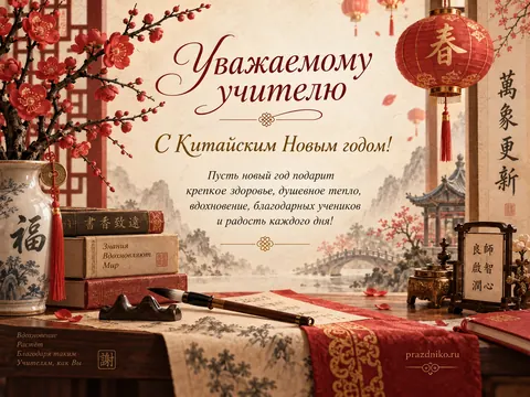 Открытка: Китайский Новый год