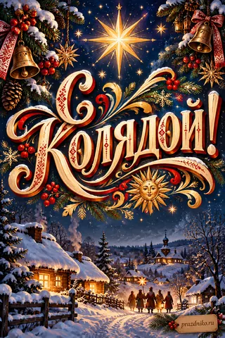 Открытка «Коляда»: С Колядой!