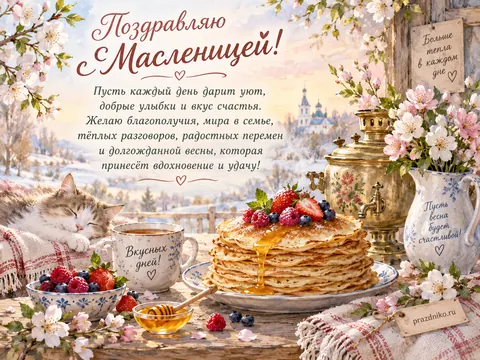 Открытка: Масленица