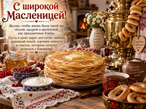 Открытка: Масленица