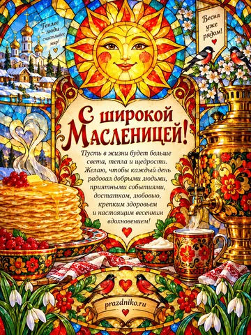 Открытка: Масленица