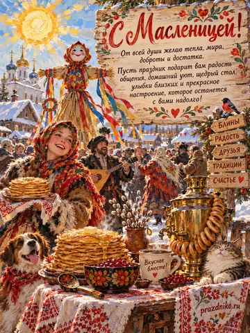Открытка: Масленица