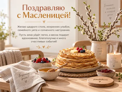 Открытка: Масленица