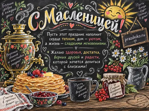 Открытка: Масленица