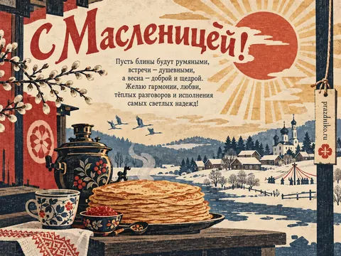 Открытка: Масленица