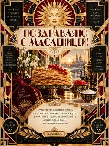 Открытка: Масленица