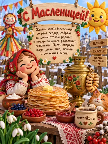 Открытка: Масленица