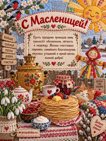 Открытка: Масленица