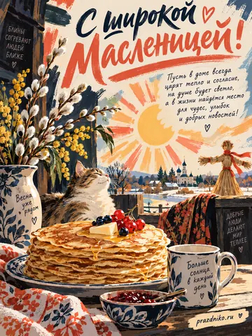 Открытка: Масленица