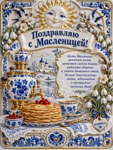 Открытка: Масленица
