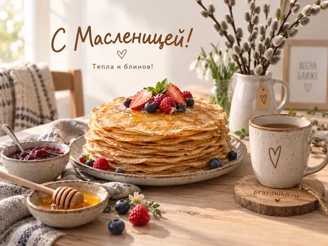Открытка: Масленица