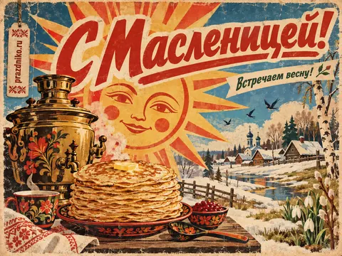 Открытка: Масленица