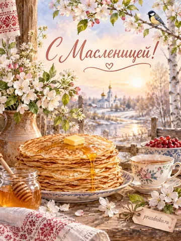 Открытка: Масленица