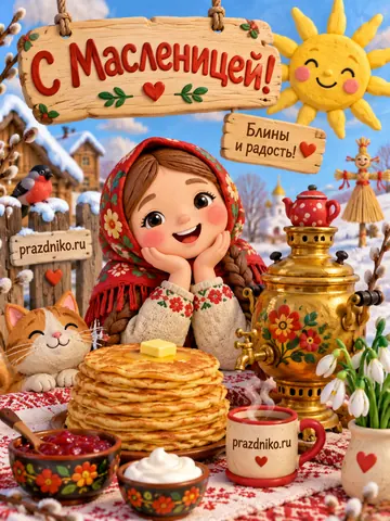 Открытка: Масленица