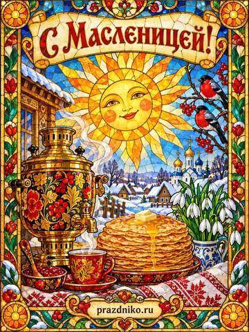 Открытка: Масленица