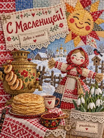 Открытка: Масленица
