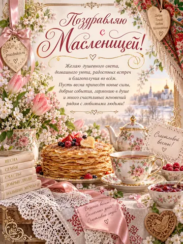 Открытка: Масленица