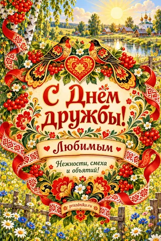 Открытка «Международный день дружбы» — любимым: С Днем дружбы!
Любимым
Нежности, смеха и объятий!
prazdniko.ru