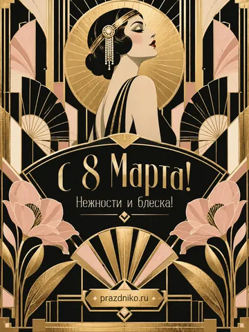 Открытка: 8 Марта