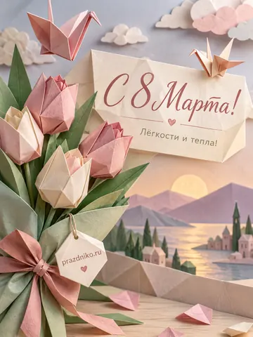 Открытка: 8 Марта