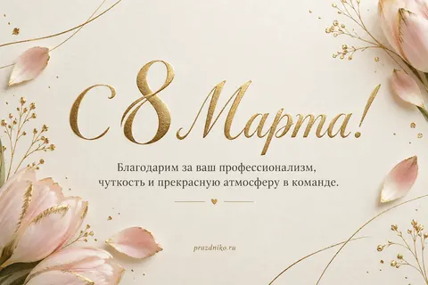 Открытка: 8 Марта