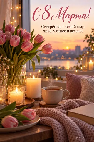 Открытка: 8 Марта