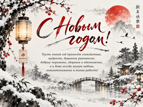 Открытка: Новый год