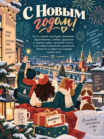 Открытка: Новый год