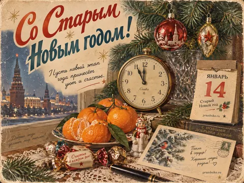 Открытка: Новый год