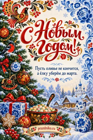 Открытка: Новый год