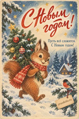 Открытка: Новый год
