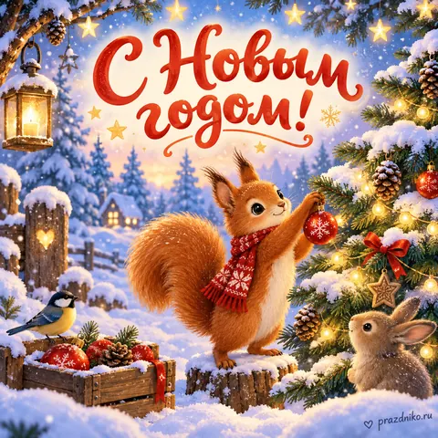 Открытка: Новый год