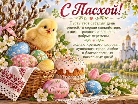 Открытка: Пасха