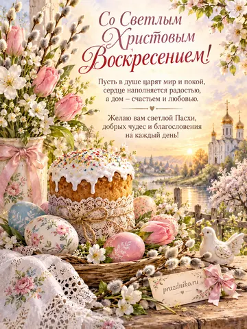 Открытка: Пасха
