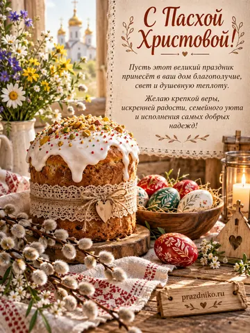 Открытка: Пасха